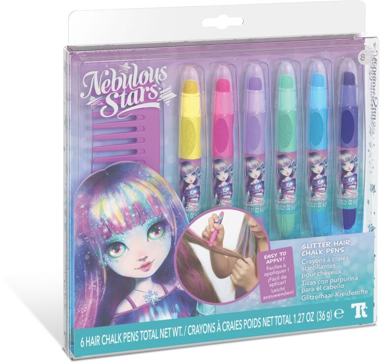 Nebulous Stars Glitter Hair Chalk Pens (11432) (1)