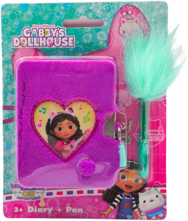 Canenco Gabby's Dollhouse Μini Ημερολόγιο Με Κλειδαριά & Στυλό (GD99988) (0)