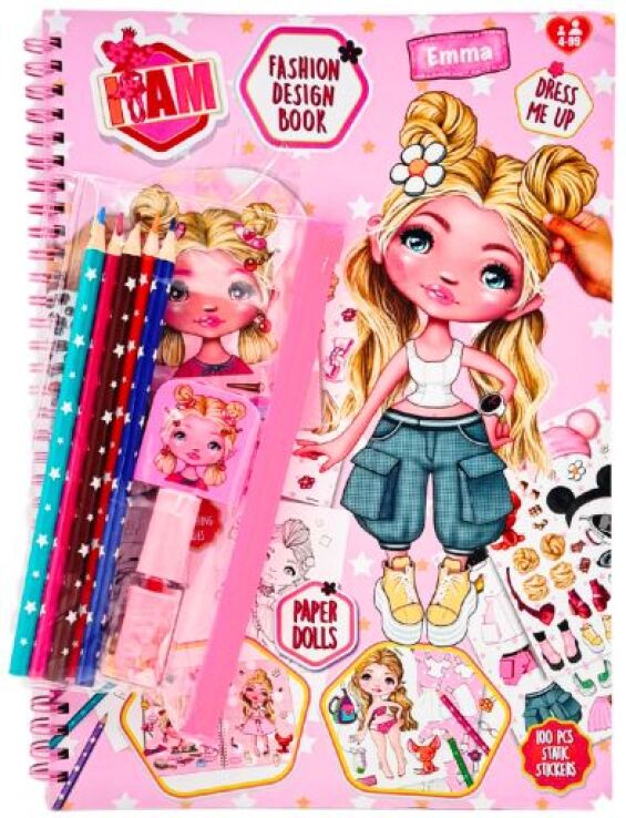 Canenco I Am Μπλοκ Δραστηριοτήτων Fashion Design S3-3 Σχέδια (IAM252253V2) (0)