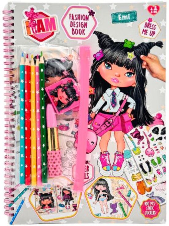 Canenco I Am Μπλοκ Δραστηριοτήτων Fashion Design S3-3 Σχέδια (IAM252253V2) (2)