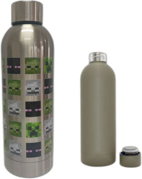 KE Bottle Minecraft Silver Mob Heads (MC91698) (1)