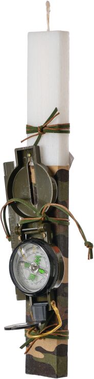 Λαμπάδα Πλακέ Πυξίδα Στρατιωτική Μεγάλη (98.29.4463) (0)