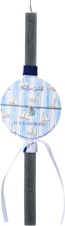 Λαμπαδάκι Βραχιόλι Επάργυρο Ψαράκι Ματάκι 1.2cm (ML26051) (0)