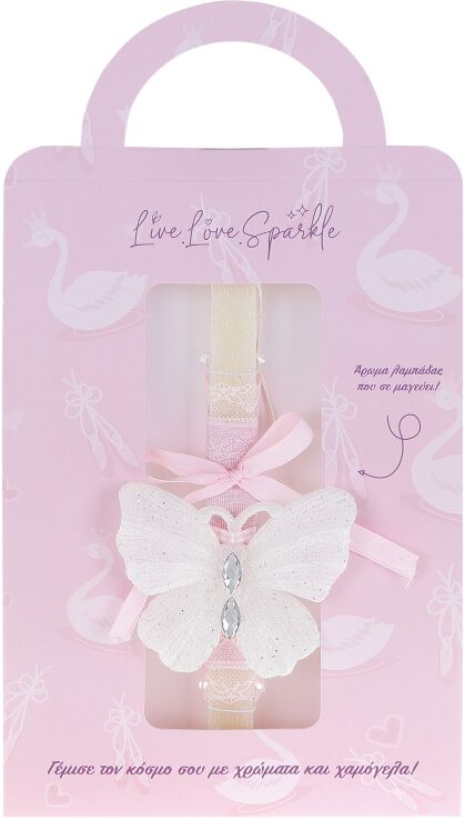 Λαμπάδα Πεταλούδα Στρας 10cm (ML26071) (0)