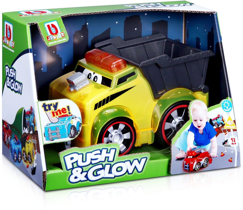 Burago Junior Dump Truck Push & Glow (16-89007) (1)