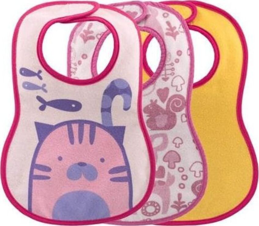 Chicco Τραχήλια Easy Meal Κορίτσι 6+ 3Τμχ (F03-16301-10) (1)