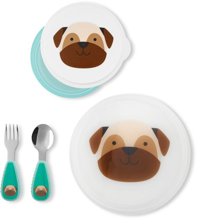 Skip Hop Zoo Mealtime Set-Pug (9N582410) (2)