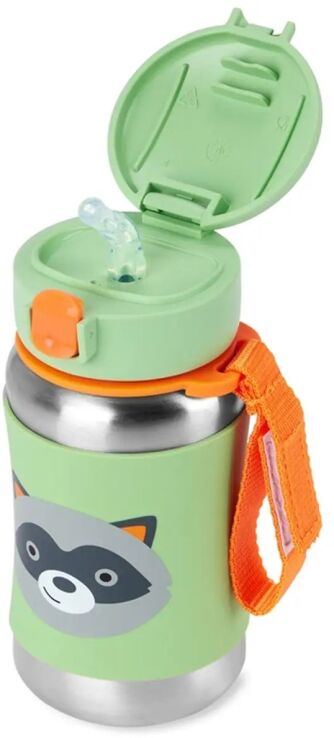 Skip Hop Stainless Steel-Raccoon Παγούρι Με Καλαμάκι (29-2903011-36/9S891910) (1)