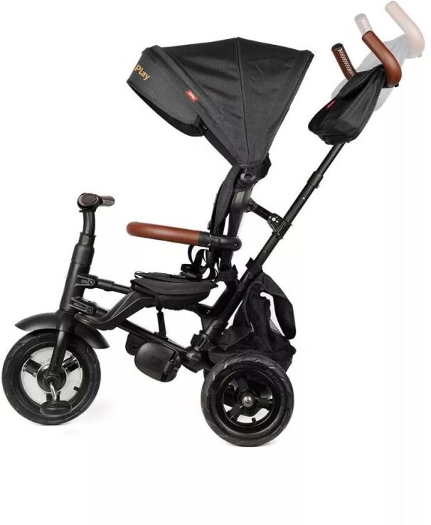 QPlay Τρίκυκλο Rito Deluxe Air Gel Wheels Black (01-1212068-02) (2)