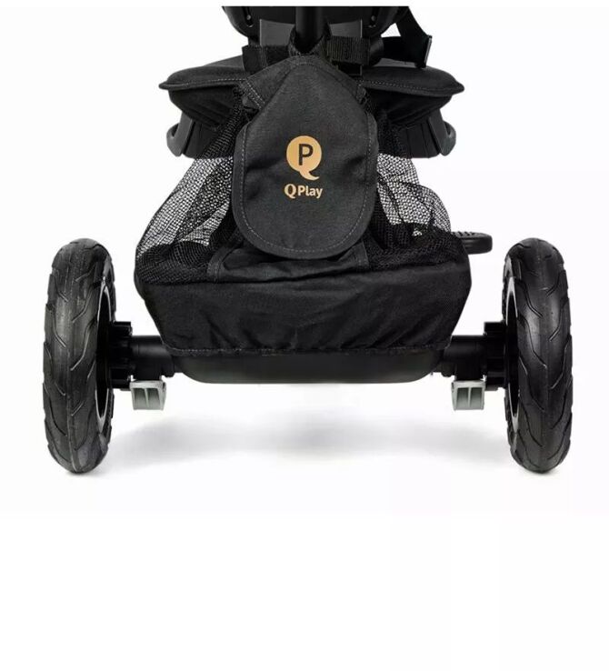 QPlay Τρίκυκλο Rito Deluxe Air Gel Wheels Black (01-1212068-02) (5)