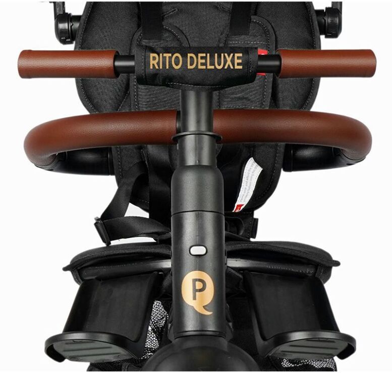 QPlay Τρίκυκλο Rito Deluxe Air Gel Wheels Black (01-1212068-02) (6)