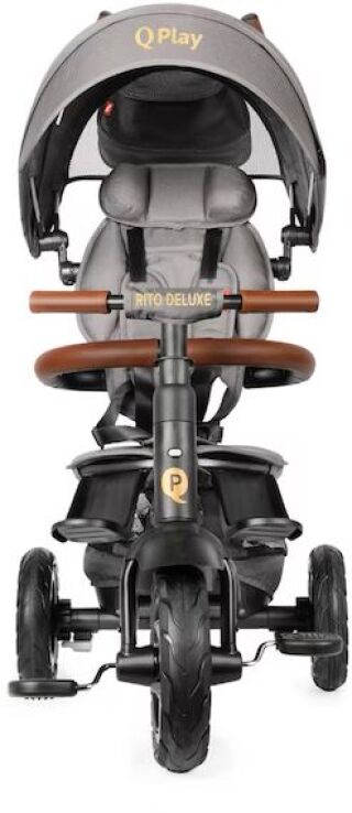 QPlay Τρίκυκλο Rito Deluxe Air Gel Wheels Grey (01-1212068-03) (2)