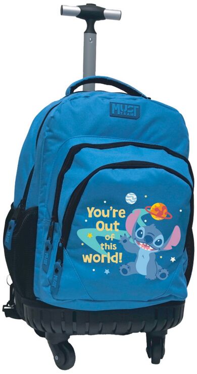 Stitch 26 Σακίδιο Trolley Με Μονό Χερούλι & 4 Ρόδες Μπλε (000566251) (0)