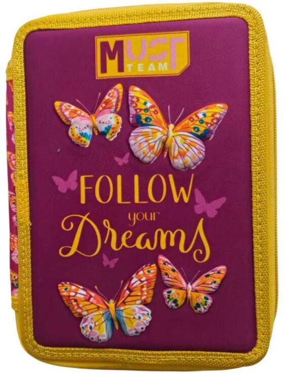 Must Team Butterfly Follow Your Dreams 26 Κασετίνα Διπλή (000587247) (0)