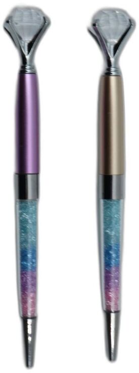 Tesoro Στυλό Μεταλλικό Διαμάντι Ιριδίζον-2 Σχέδια-1 Τμχ (000582385) (0)