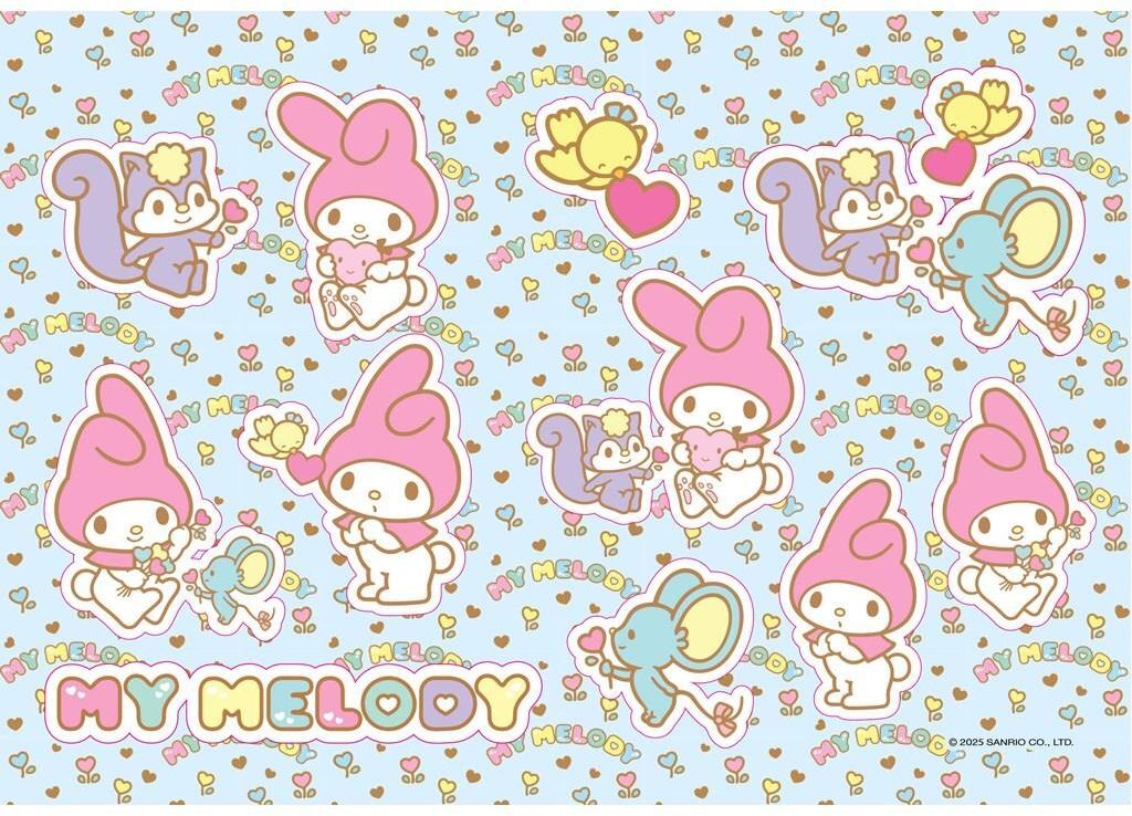 My Melody Μπλοκ Ζωγραφικής 23x33 40 Φύλλων Με Αυτοκόλλητα Στένσιλ-2 Σχέδια (000490141) (4)