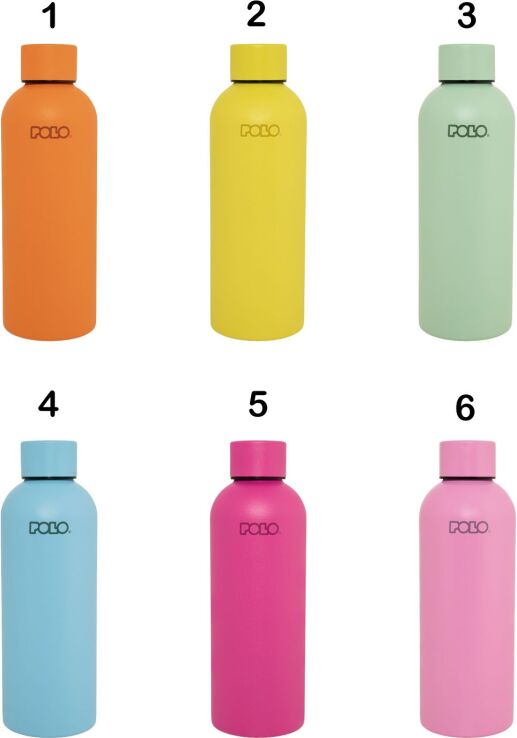 Polo Θερμός Stainless Steel Solid (0,5L)-6 Σχέδια (034-0000) (1)