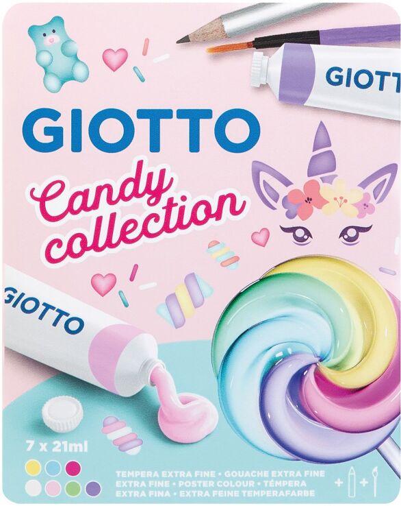 Giotto Τέμπερα Candy 21ml 7 Χρώματα (000302100) (0)