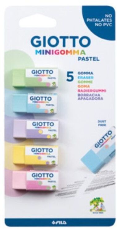 Giotto Γόμα Pastel 5Τμχ (025100) (0)