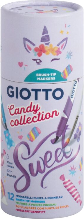 Giotto Μαρκαδόροι Πινέλο Candy Turbo Soft 12Τμχ (000427700) (0)