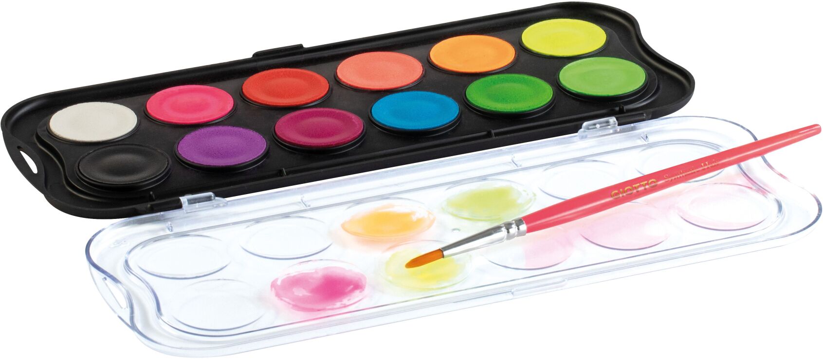 Giotto Νερομπογιά Fluo 12 Χρωμάτων (351400) (2)