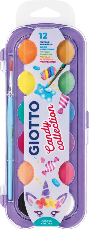 Giotto Νερομπογιά Candy 12Χρώματα (000351600) (0)
