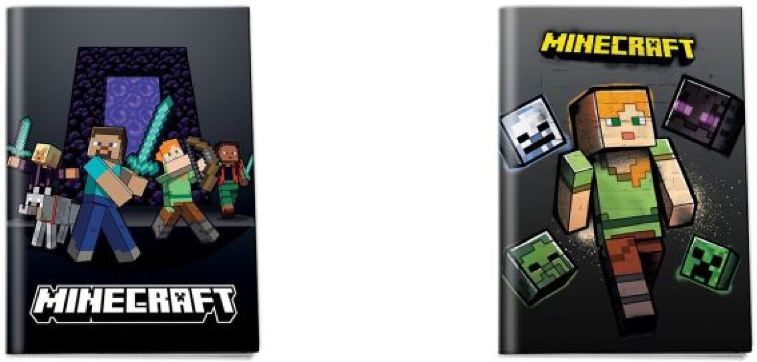 Minecraft 26 Τετράδιο Καρφίτσα 17x25 40 Φύλλων-2 Σχέδια-1Τμχ (26800) (0)