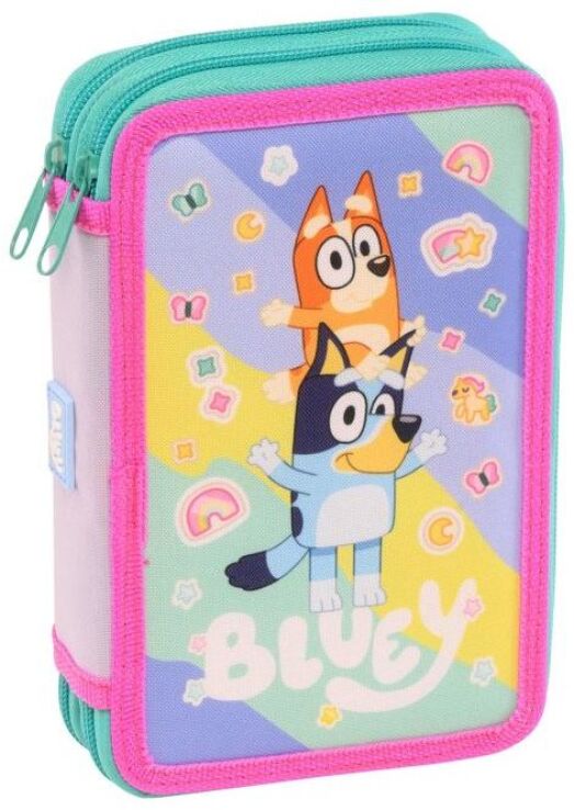 Bluey 25 Κασετίνα Διπλή Γεμάτη Stickers Rain (250331) (0)