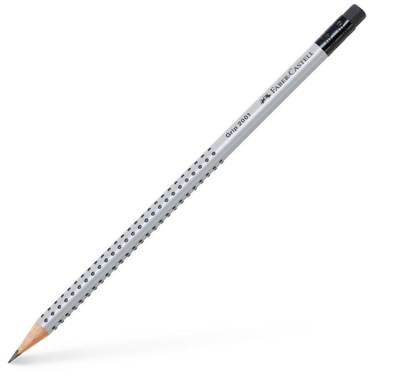 Faber Castell Μολύβι Grip Με Γόμα Γκρι B (12306185) (0)