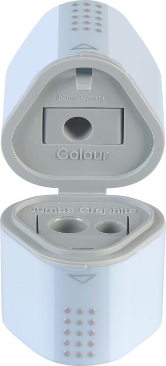 Faber Castell Ξύστρα Τριπλή Grip Trio Σιέλ (12310927) (0)