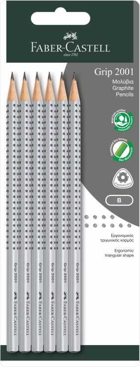 Faber Castell Grip B 6Τμχ (12311182) (0)