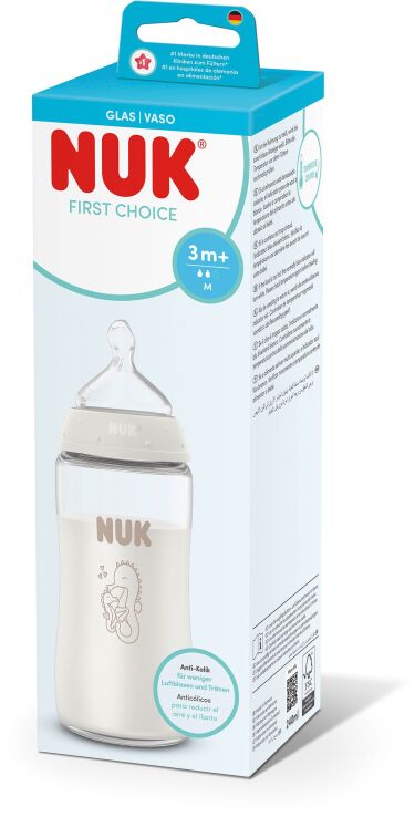 Nuk Μπιμπερό Γυάλινο F.C. 240ml Temperature Control (10212058) (0)