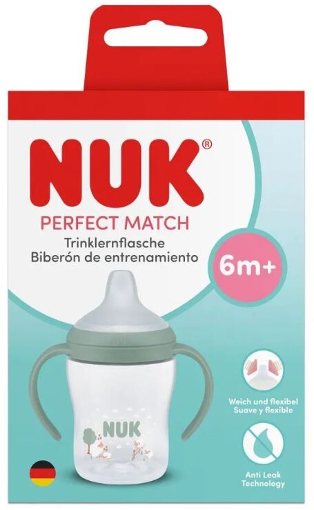 Nuk Μπιμπερό Πλαστικό Perfect Match PP 150ml Στόμιο-Λαβές Sheep (10215379) (1)