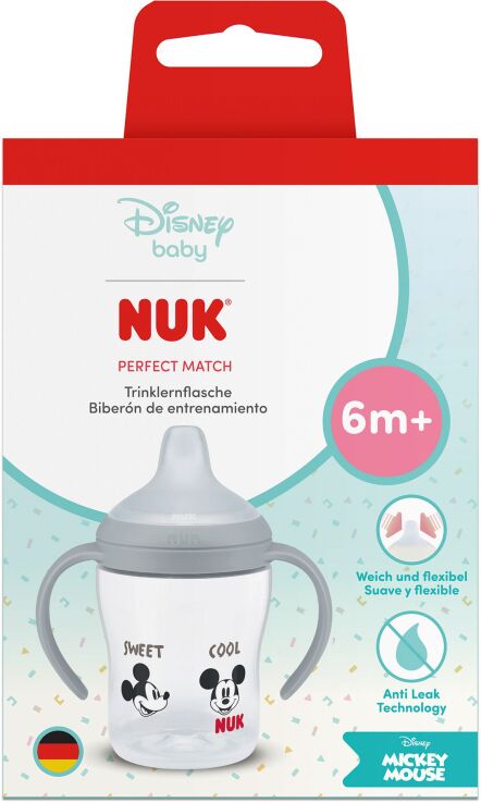 Nuk Μπιμπερό Πλαστικό Perfect Match PP 150ml Στόμιο-Λαβές Mickey (10215396) (1)