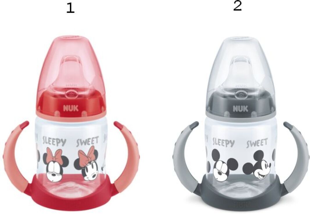 Nuk Μπιμπερό Πλαστικό PP 150ml Λαβές Mickey-2 Σχέδια (10743944) (1)