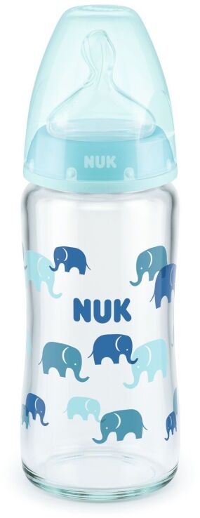 Nuk Μπιμπερό Γυάλινο First Choice Plus 240ml Θ.Σ.Μ1-3 Σχέδια (10745124) (0)