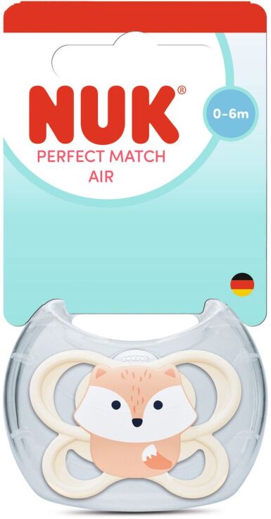 Nuk Πιπίλα Σ M1 Perfect Match Air Με Θήκη Fox (10175347) (0)