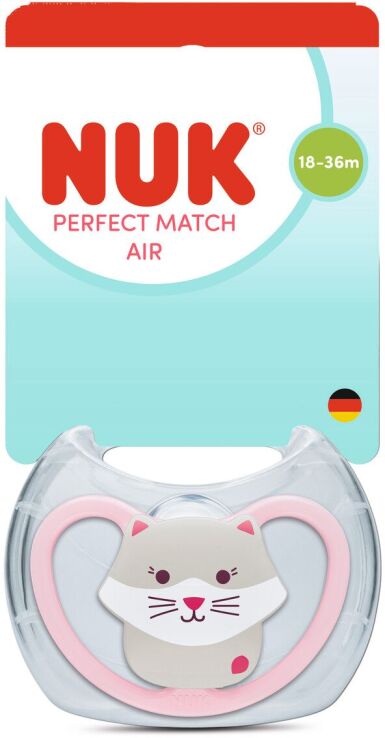 Nuk Πιπίλα Σ M3 Perfect Match Air Με Θήκη Cat (10177226) (0)