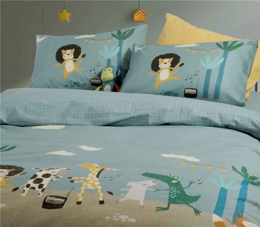 Nef Nef Παπλωματοθήκη Σετ 2Τμχ Wild Dance Χ25/26 (038458) (1)