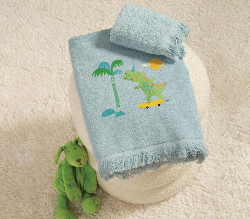 Nef Nef Πετσέτα Σετ 2Τμχ Dinos On Wheels Χ25/26 (038772) (0)