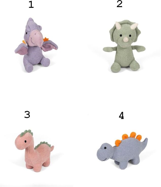 Λούτρινα Δεινοσαυράκια 18cm-4 Χρώματα (21714) (1)