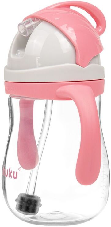 Akuku Ποτηράκι Με Καλαμάκι & Βαρίδι Pink (A0676) (2)