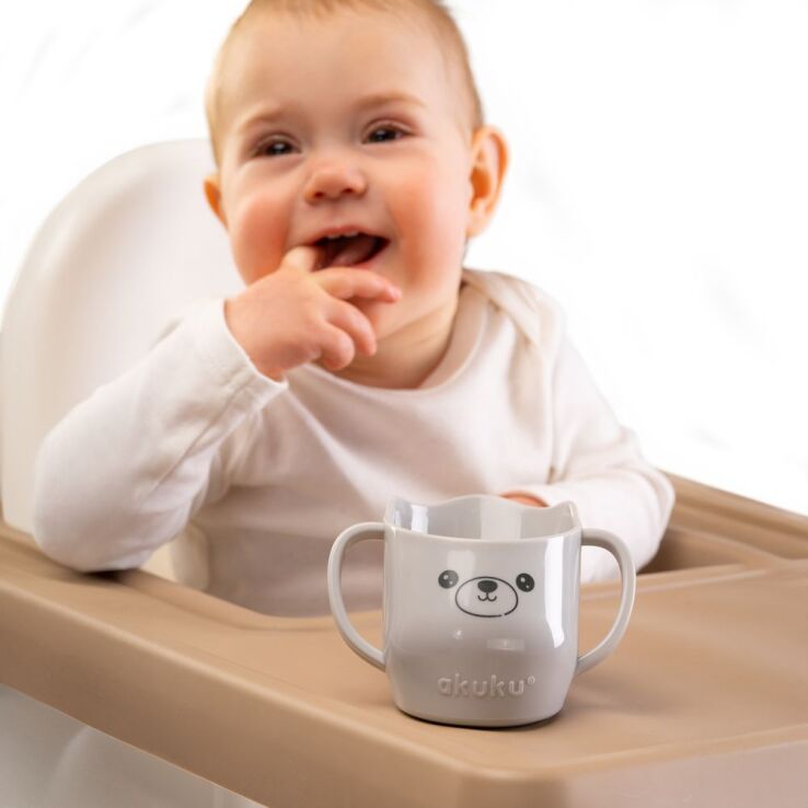 Akuku Εκπαιδευτική Κούπα 150ml Γκρι (A0695) (4)