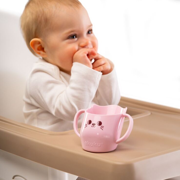 Akuku Εκπαιδευτική Κούπα 150ml Ροζ (A0696) (4)