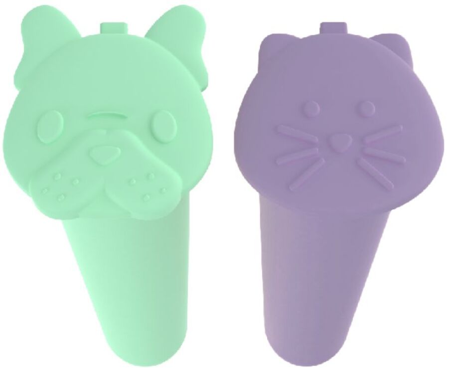 Melii Θήκες Σιλικόνης Για Γρανίτες Bulldog/Cat 2Τμχ (MEL19500) (1)