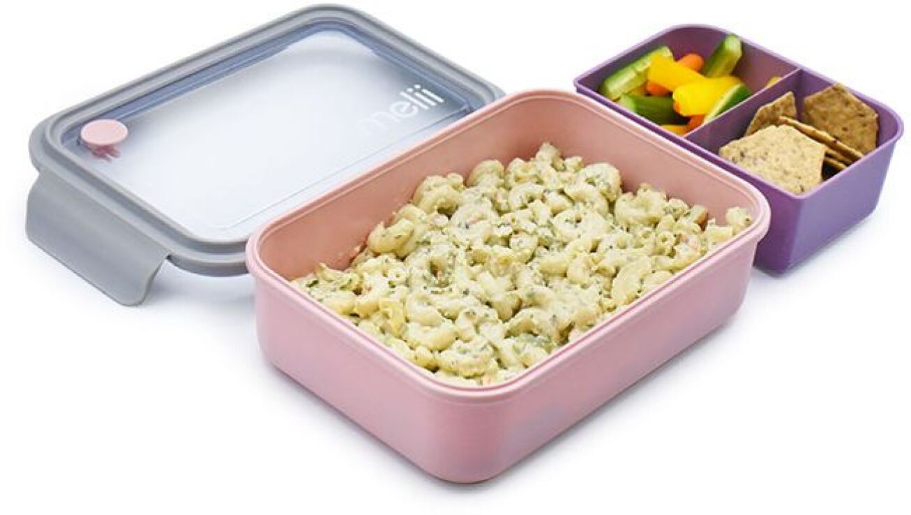 Melii Φαγητοδοχείο Με Αποσπώμενα Διαχωριστικά Pink (MEL21900) (1)