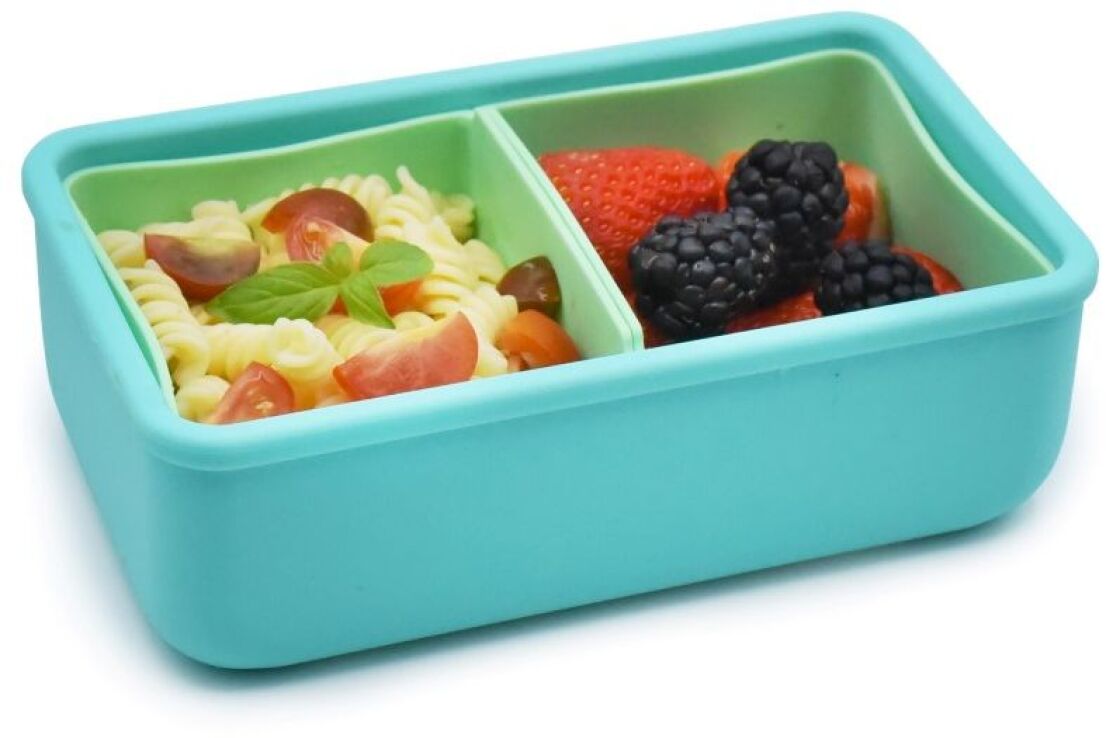 Melii Φαγητοδοχείο Σιλικόνης Με Ασποσπώμενα Διαχωριστικά Blue (MEL22310) (2)