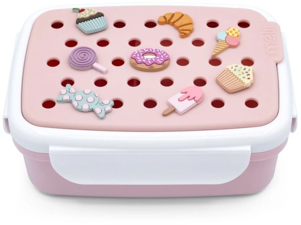 Melii Φαγητοδοχείο Bento Με Charms 880ml Pink (MEL27620) (0)