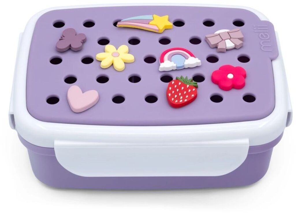 Melii Φαγητοδοχείο Bento Με Charms 880ml Purple (MEL27630) (0)