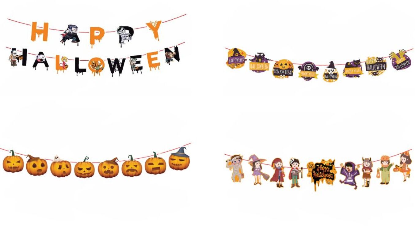 Γιρλάντα Halloween 3,5m-4 Σχέδια (Α1082) (0)